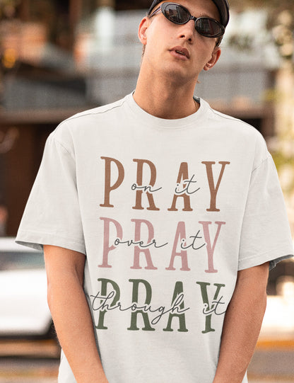 Pray Bible Verse Women T Shirt