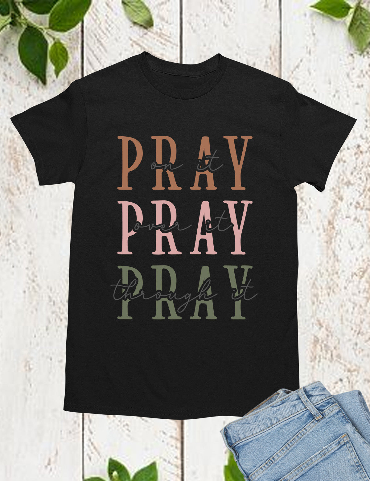 Pray Bible Verse Women T Shirt