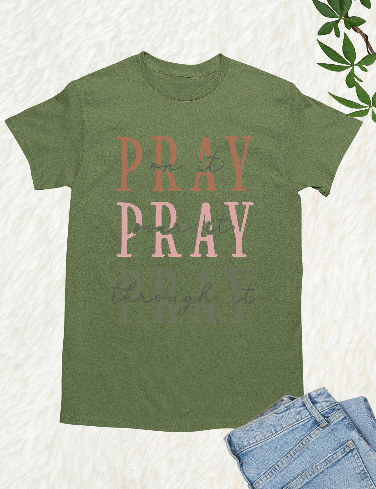 Pray Bible Verse Women T Shirt