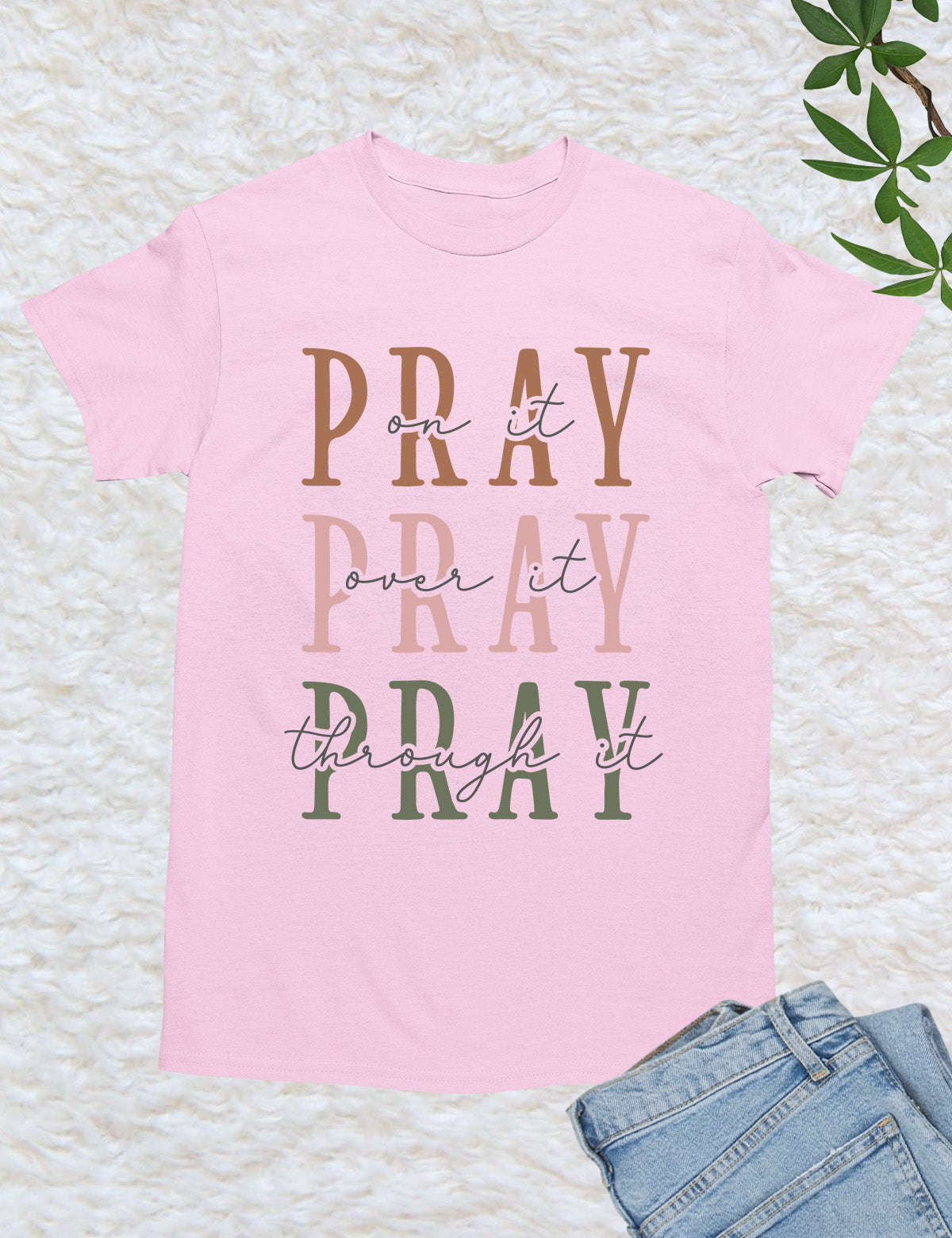 Pray Bible Verse Women T Shirt