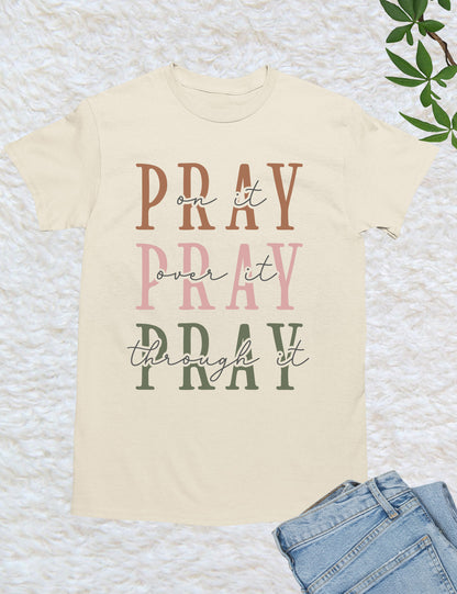 Pray Bible Verse Women T Shirt