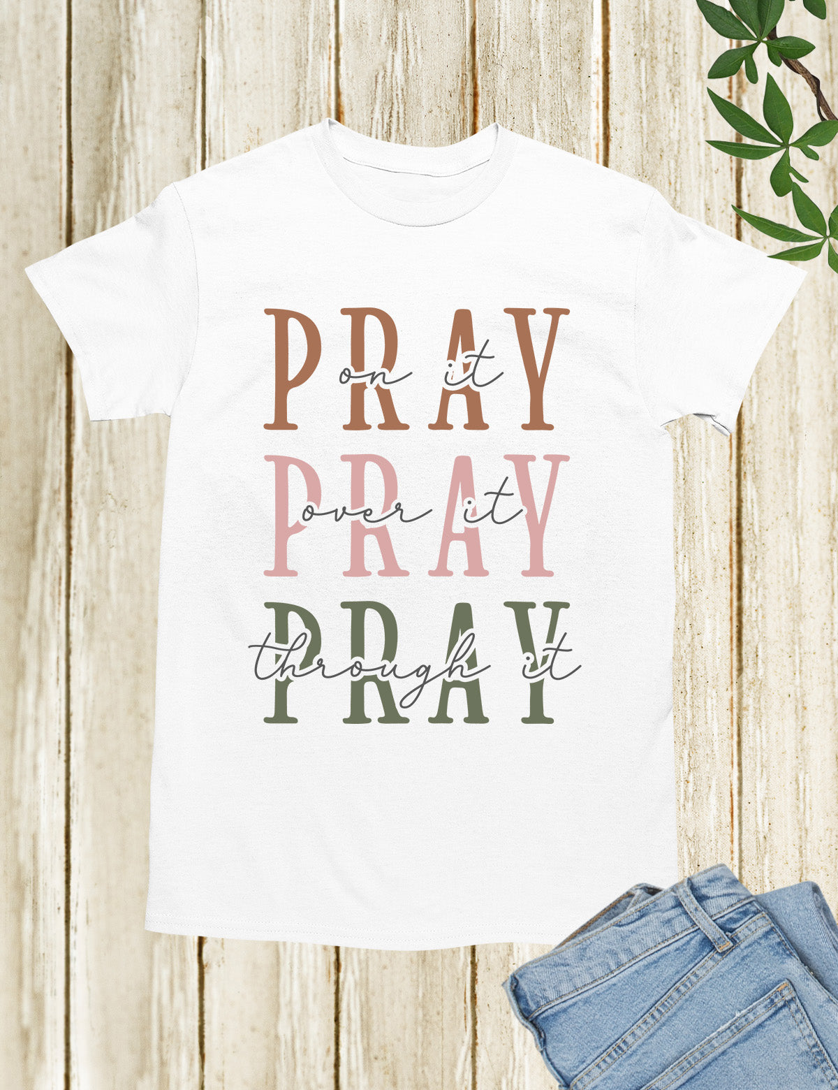Pray Bible Verse Women T Shirt