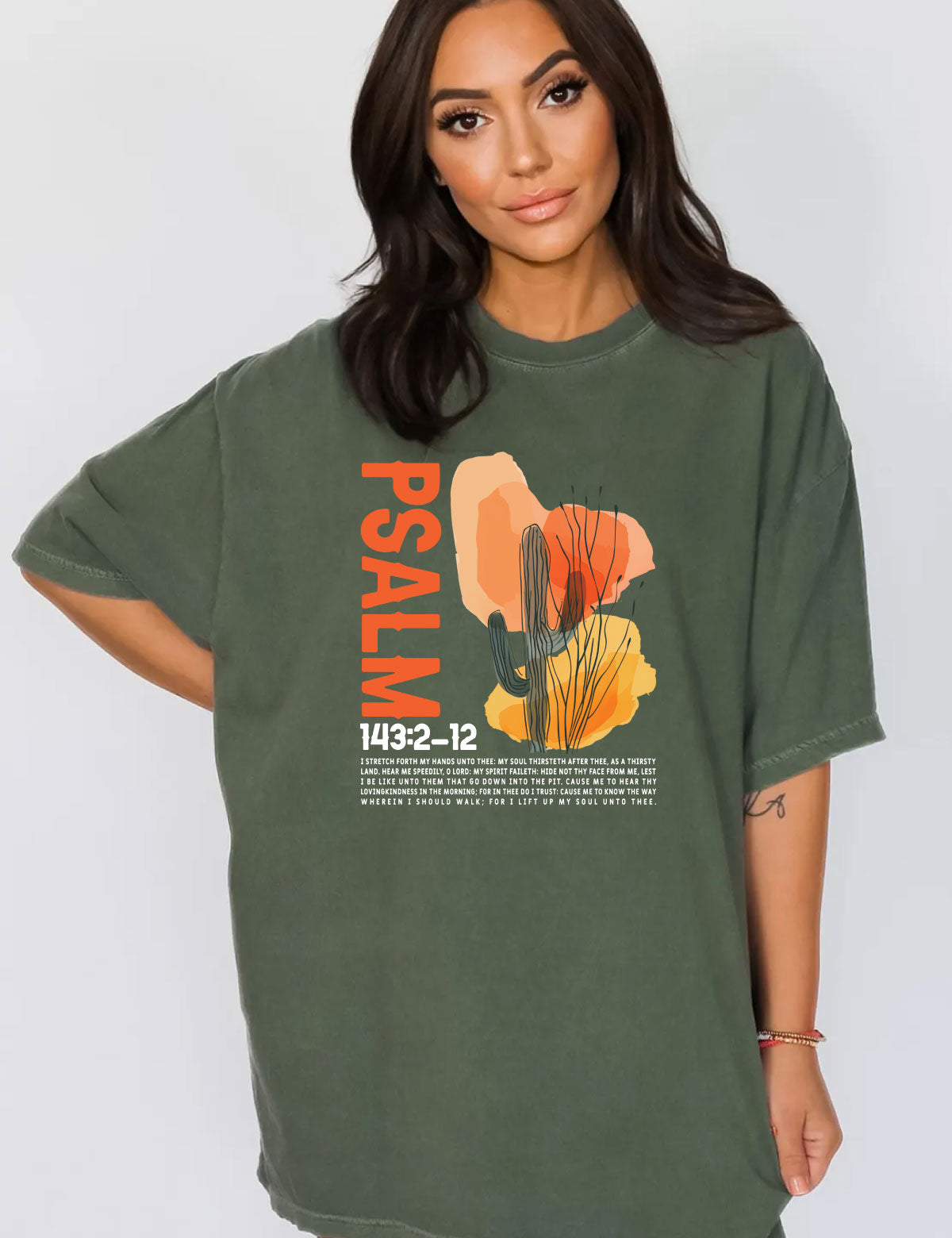 Psalm 143 Boho Christian Shirt