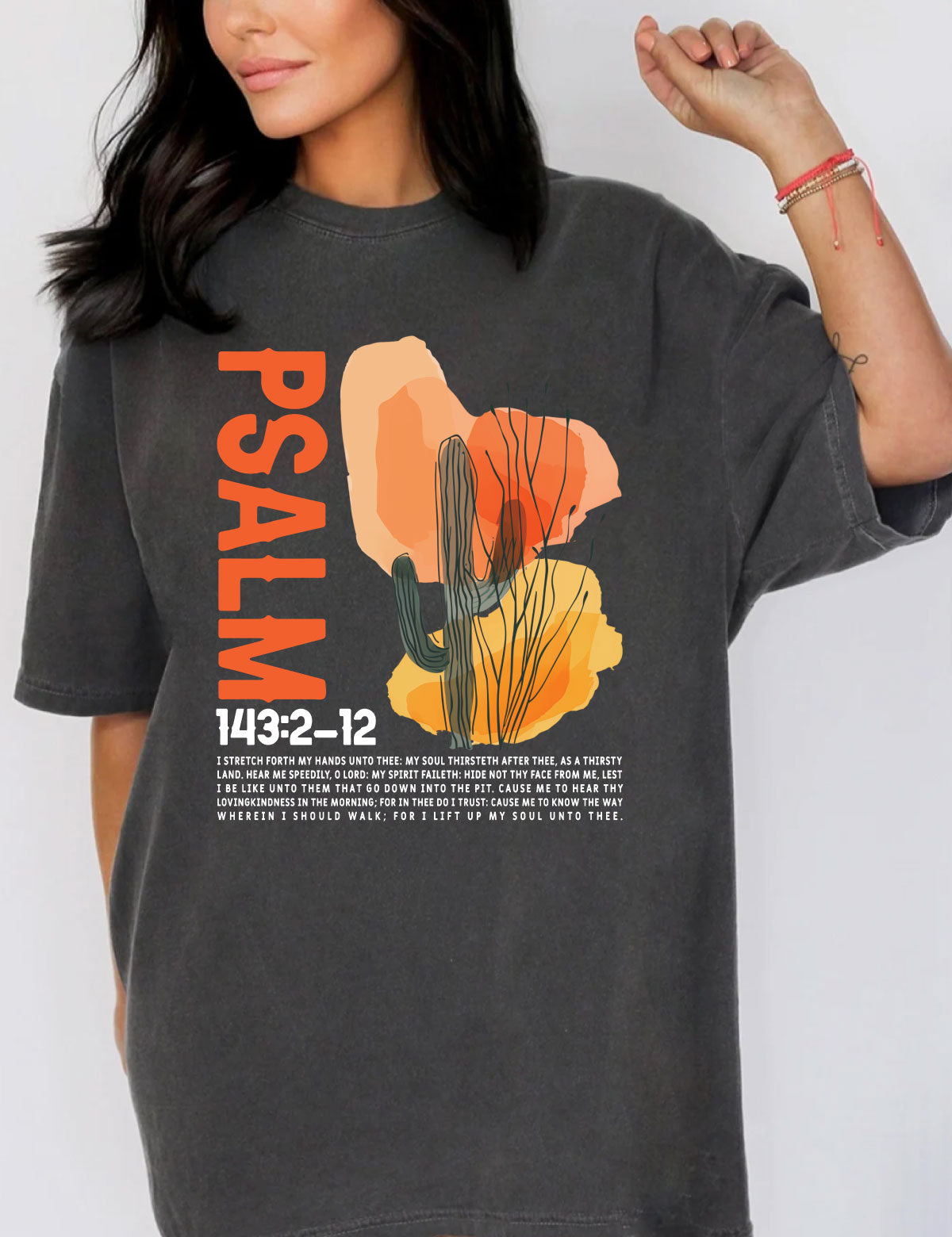 Psalm 143 Boho Christian Shirt
