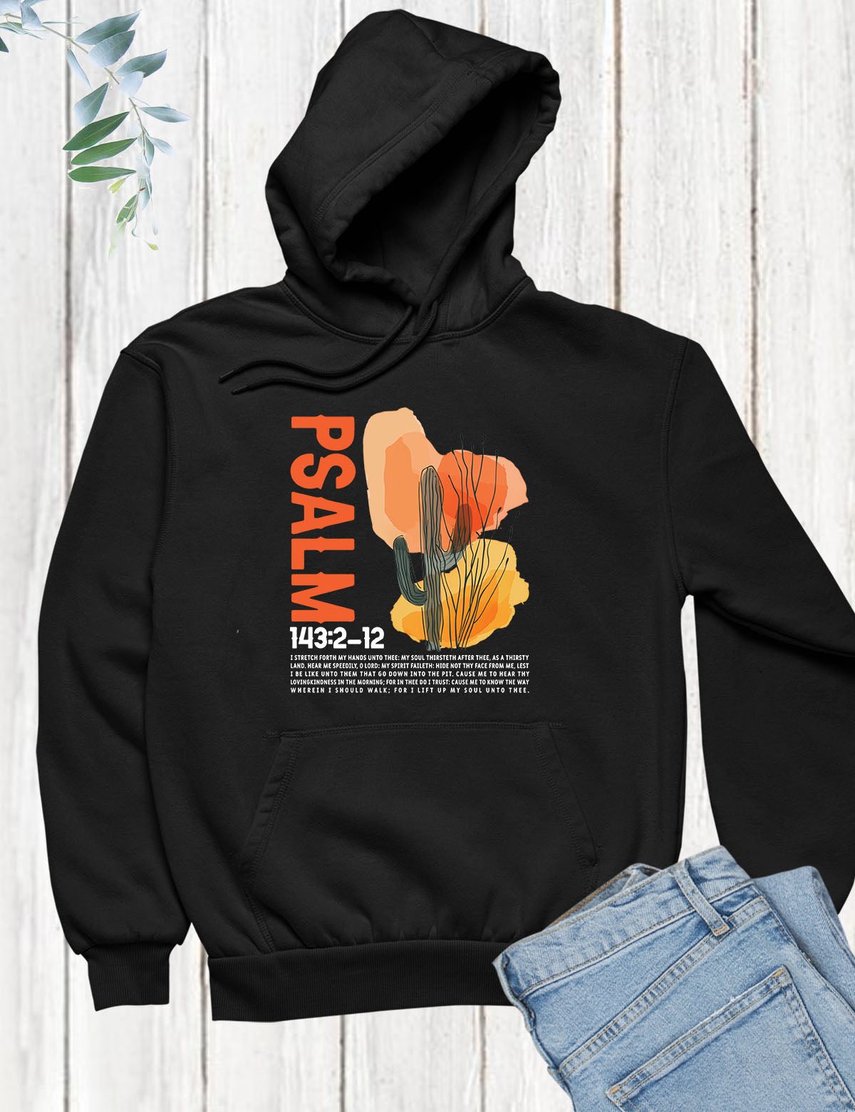 Psalm Boho Christian Hoodie