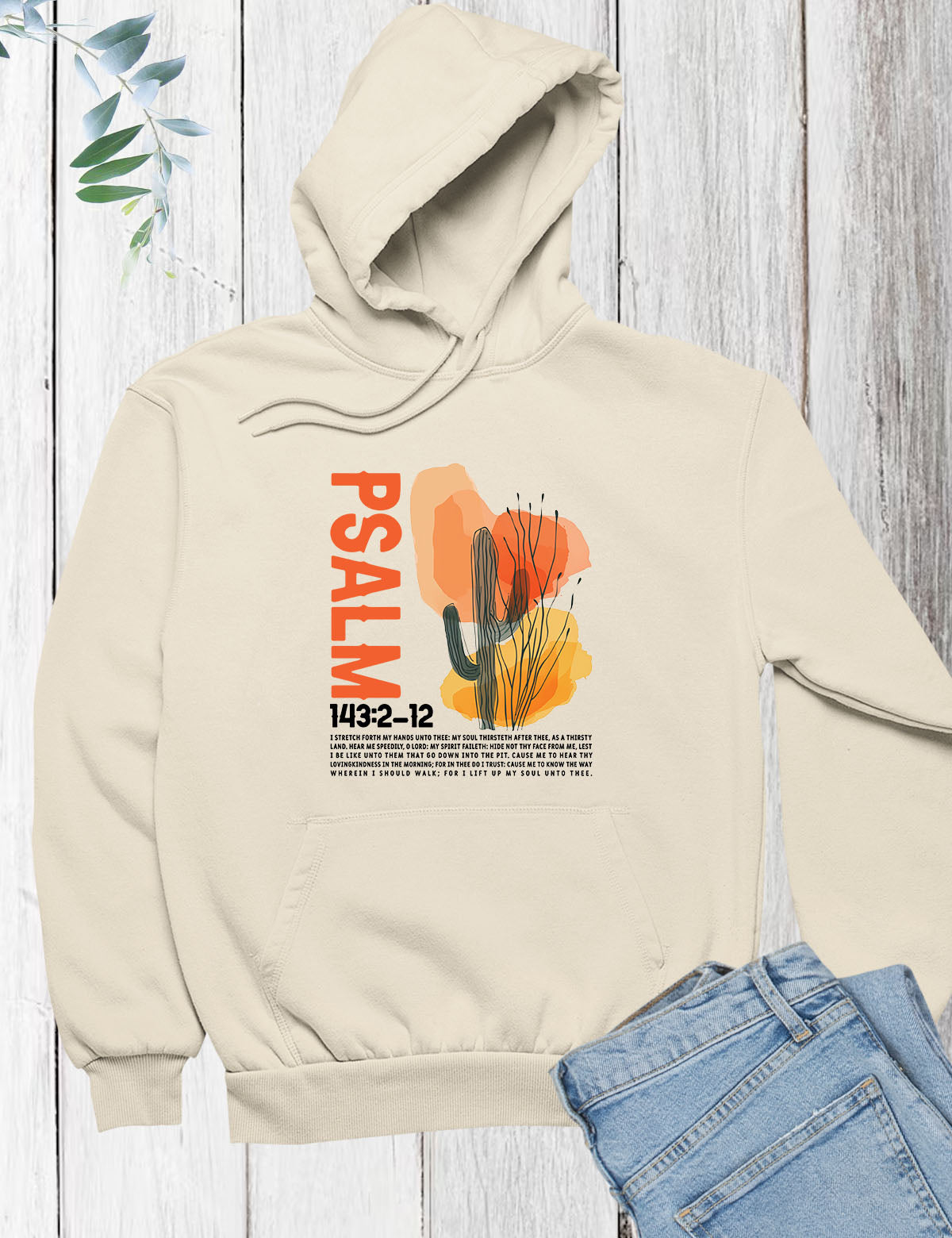 Psalm Boho Christian Hoodie