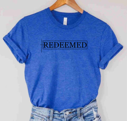 Redeemed Religious Church Retro Custom Christian Inspirational T-Shirt