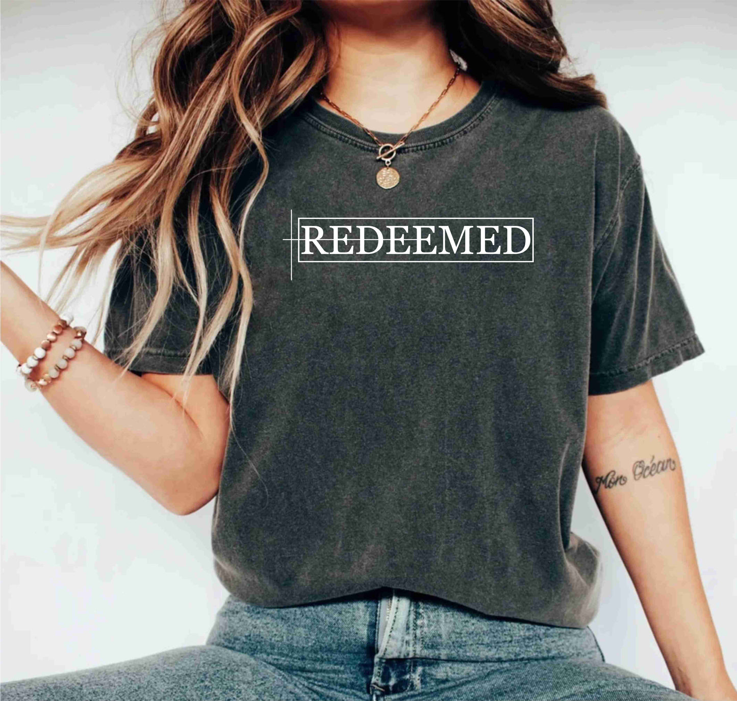 Redeemed Religious Church Retro Custom Christian Inspirational T-Shirt