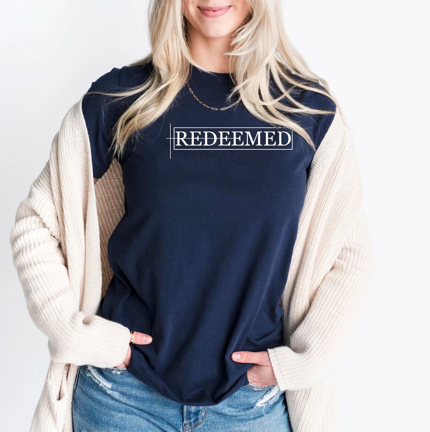 Redeemed Religious Church Retro Custom Christian Inspirational T-Shirt