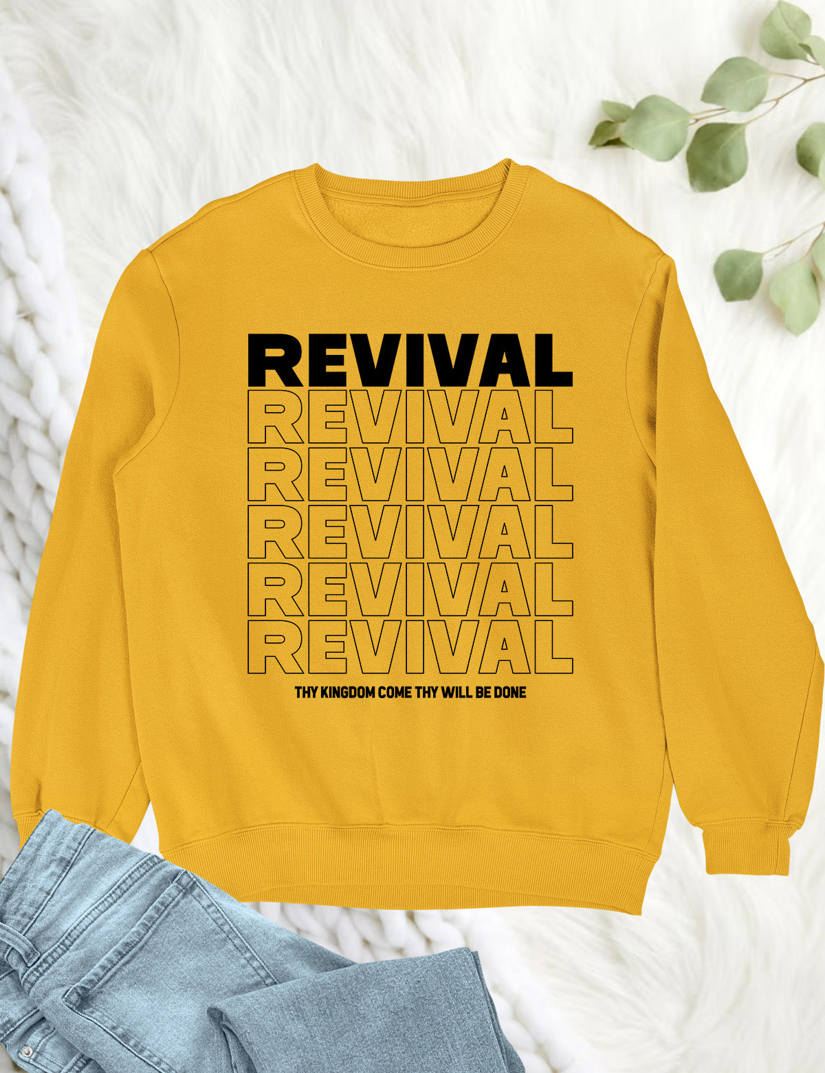 Christian Revival Jumpert Thy Kingdom Come Thy Will Be Done Sweatshirt