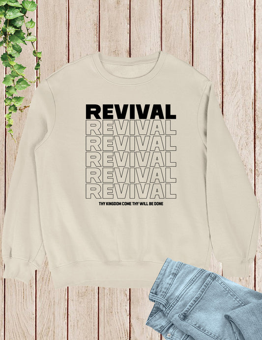 Christian Revival Jumpert Thy Kingdom Come Thy Will Be Done Sweatshirt