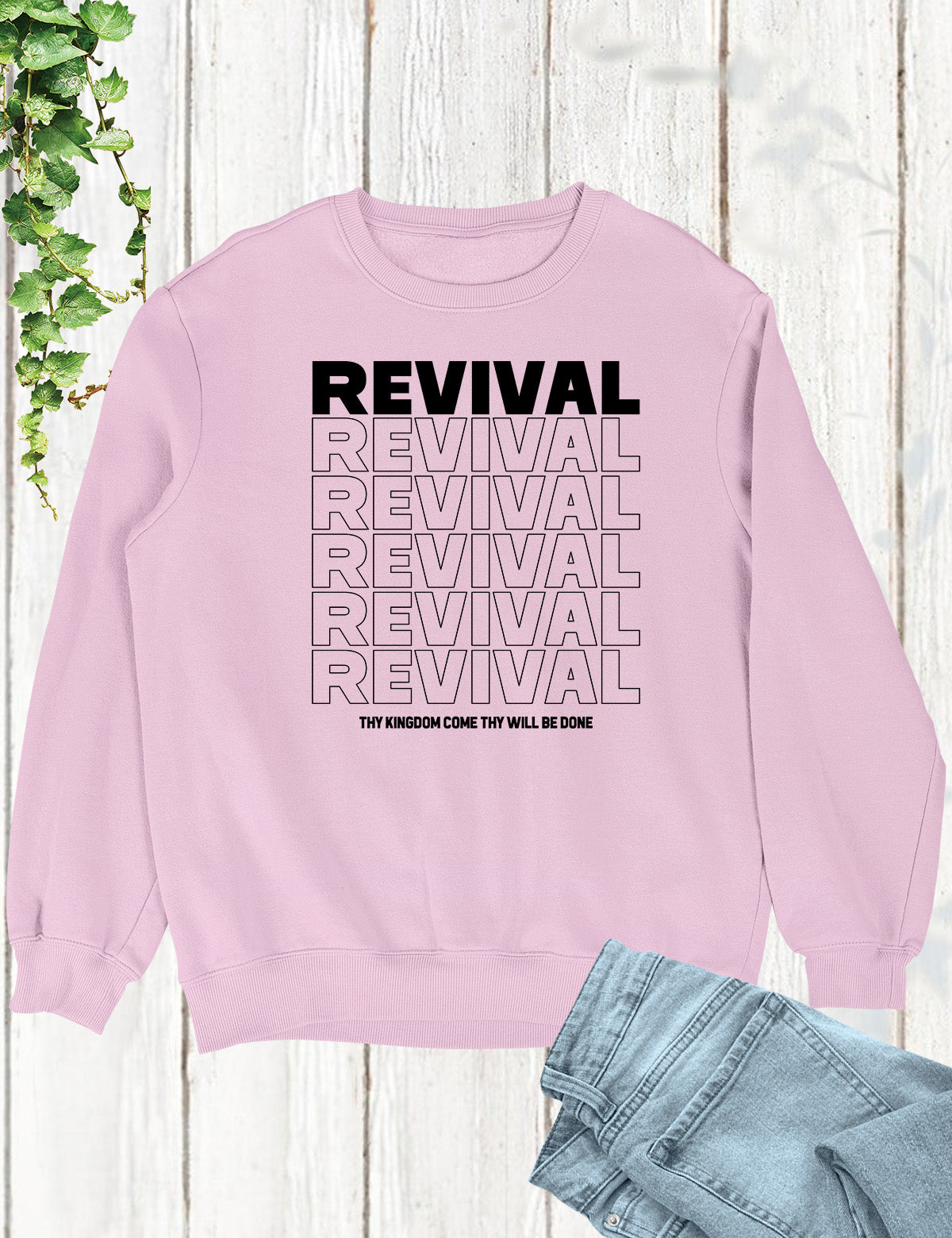 Christian Revival Jumpert Thy Kingdom Come Thy Will Be Done Sweatshirt