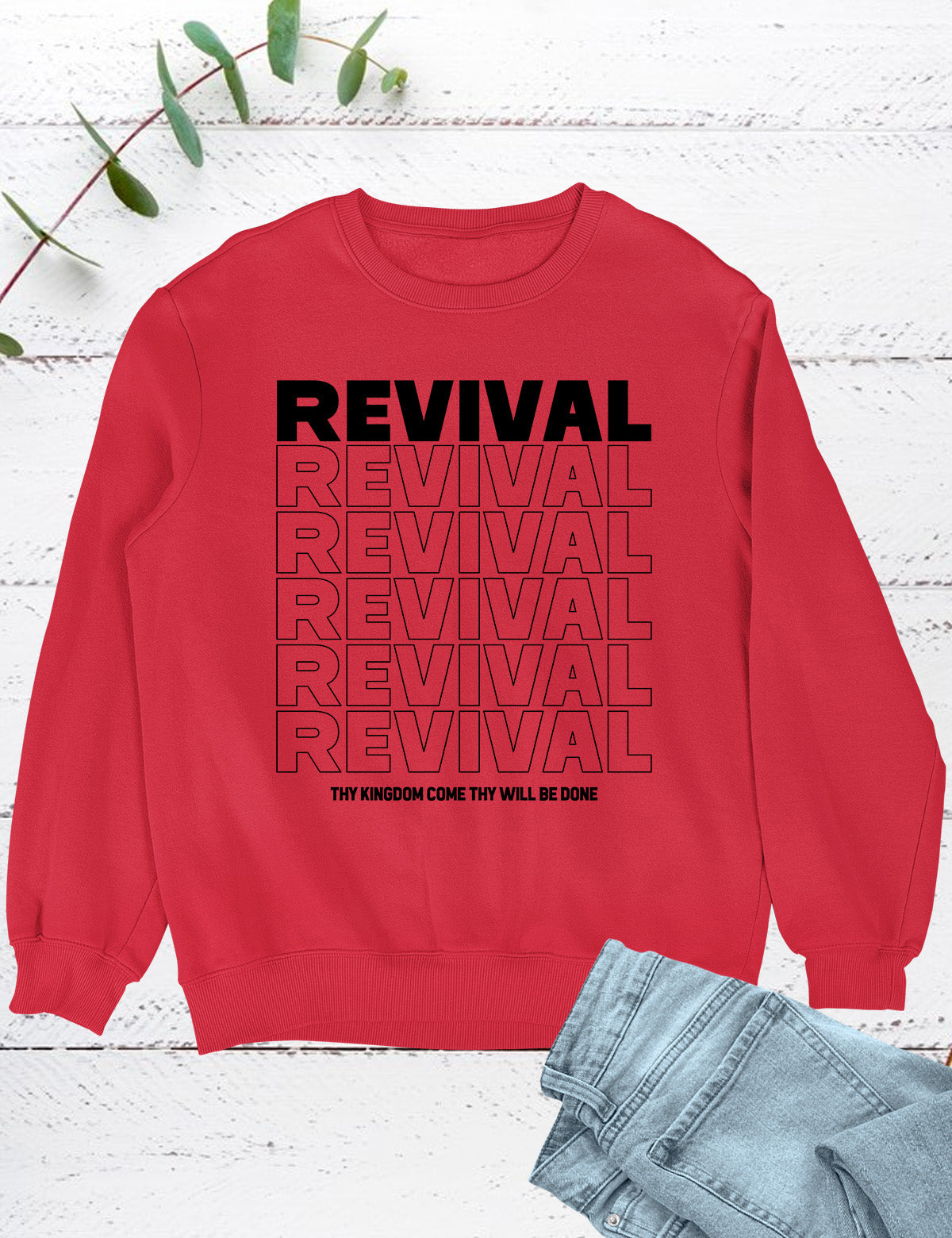 Christian Revival Jumpert Thy Kingdom Come Thy Will Be Done Sweatshirt