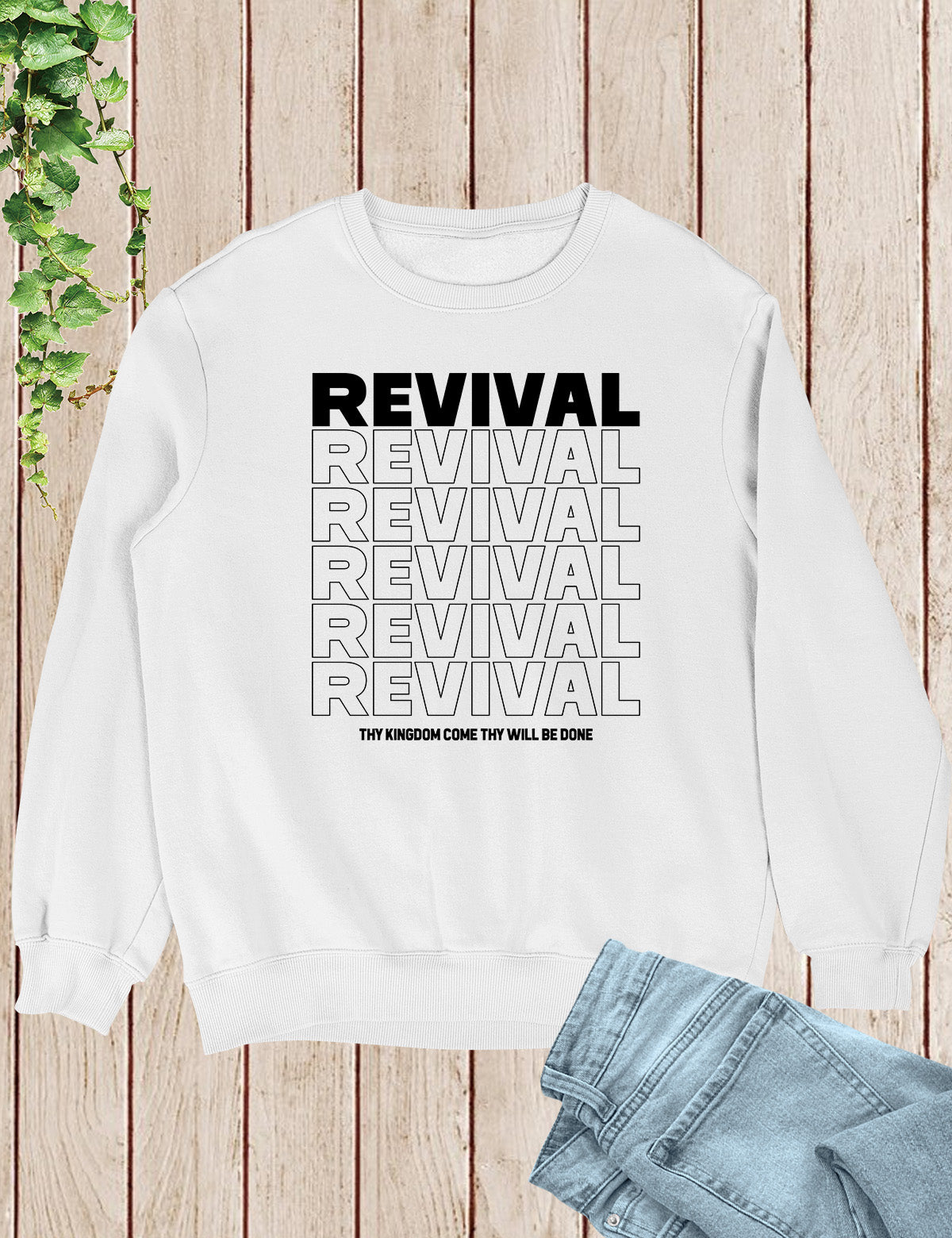 Christian Revival Jumpert Thy Kingdom Come Thy Will Be Done Sweatshirt
