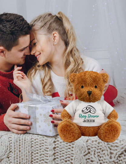 Ring Bearer Custom Teddy Bear Shirt With Name
