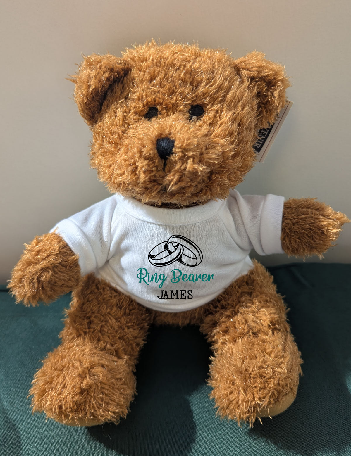 Ring Bearer Custom Teddy Bear Shirt With Name