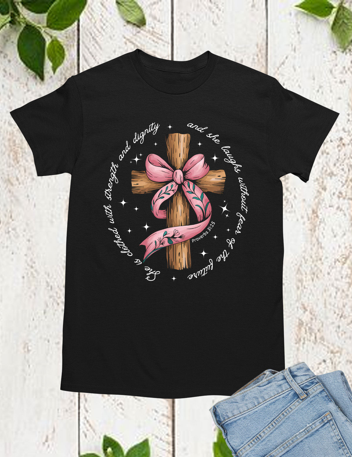 She is Bible Verse Coquette Long Sleeve Christian Shirts