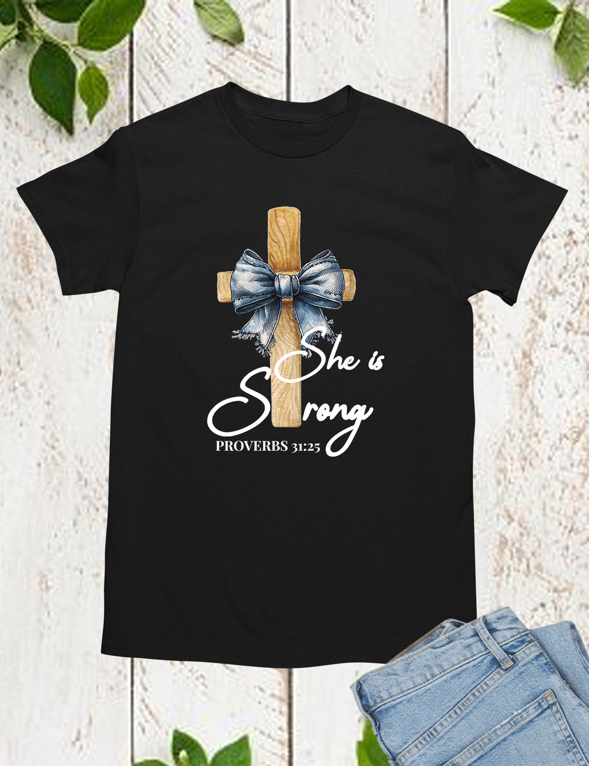 She is Strong Proverbs 31:25 Long Sleeve Womens T Shirts
