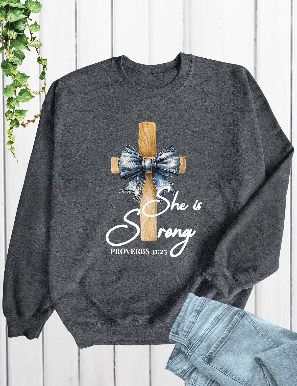 She is Strong Proverbs 31:25 Long Sleeve Womens T Shirts