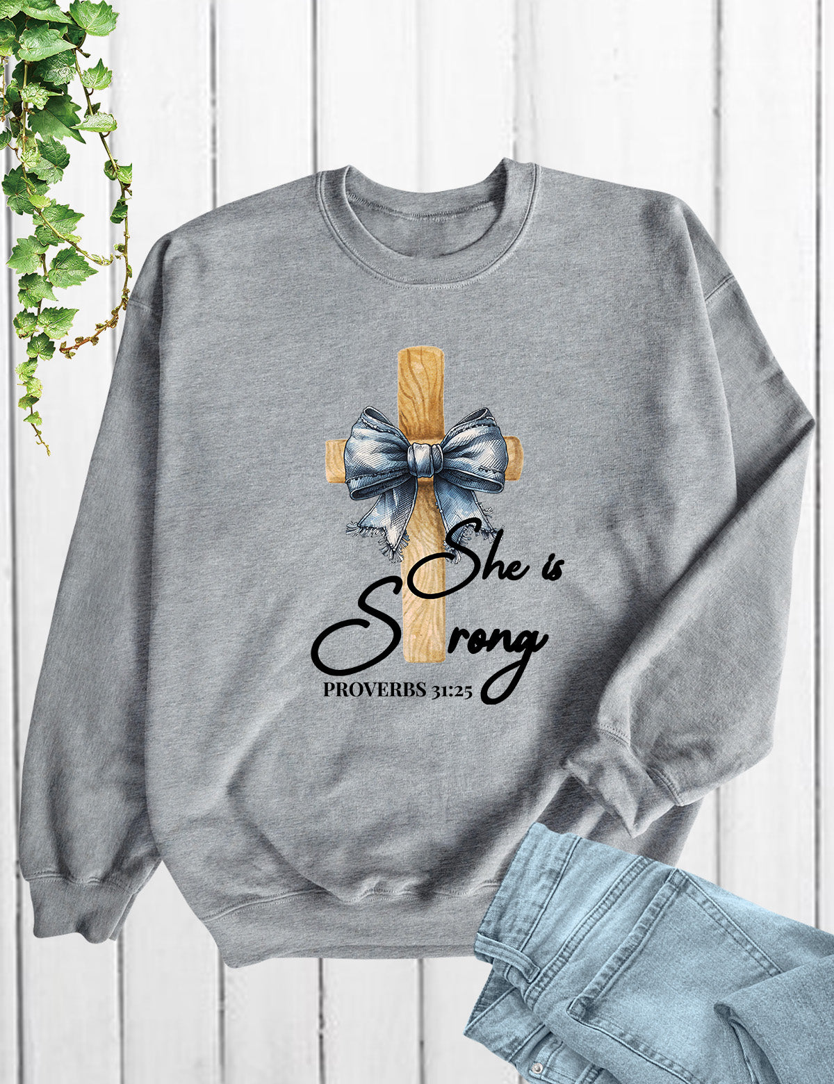She is Strong Proverbs 31:25 Long Sleeve Womens T Shirts