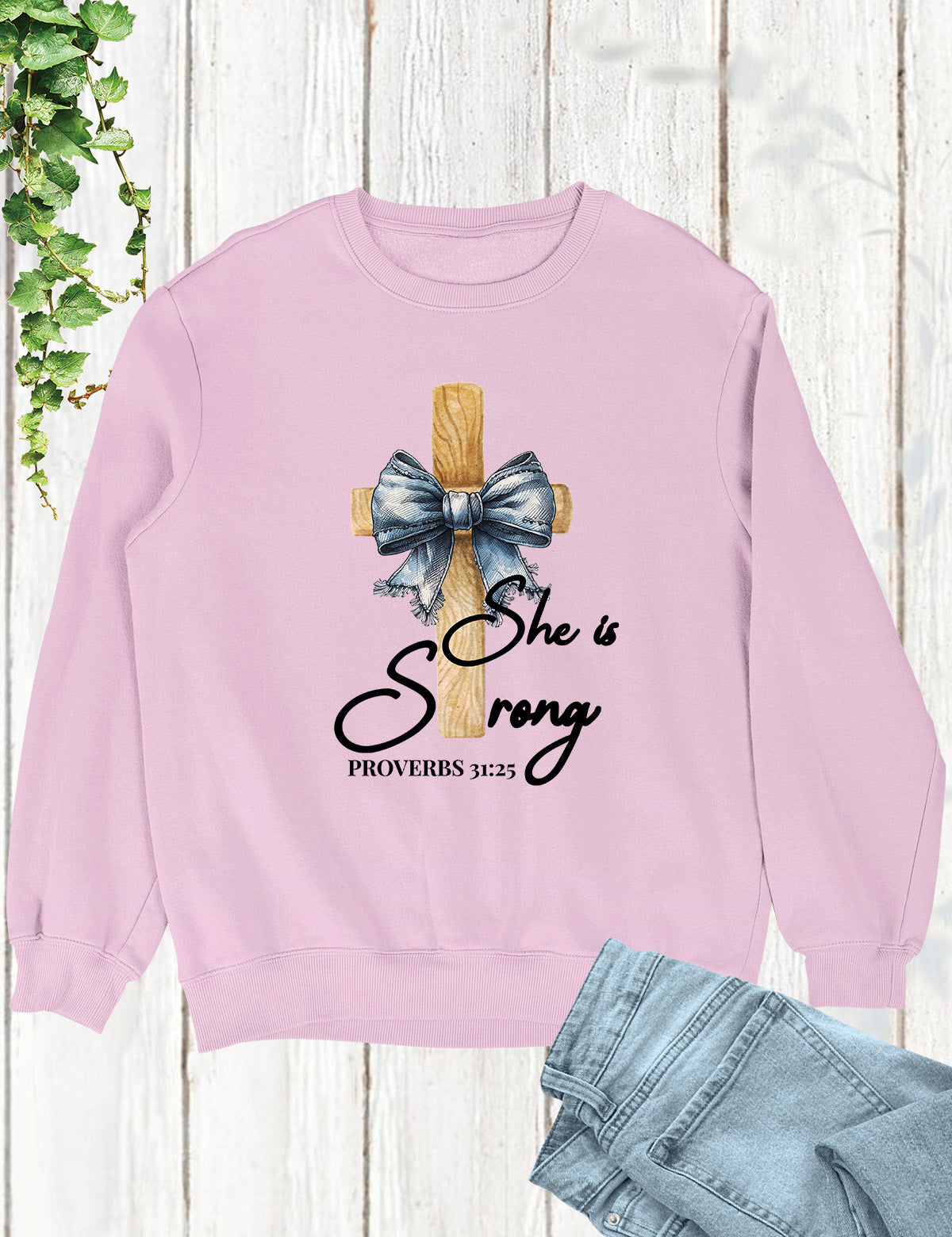 She is Strong Proverbs 31:25 Long Sleeve Womens T Shirts