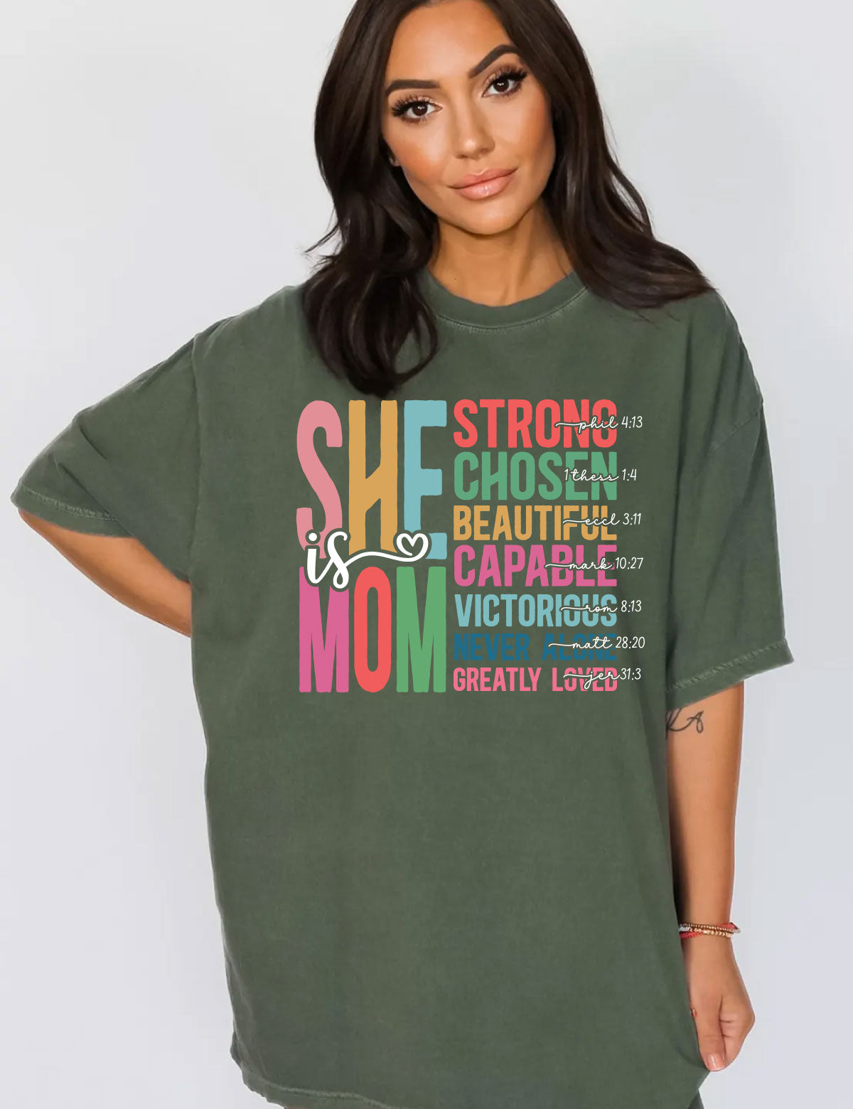 She Is Mom Christian Shirts For Women