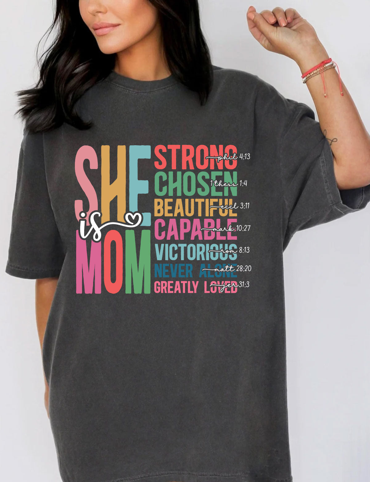 She Is Mom Christian Shirts For Women