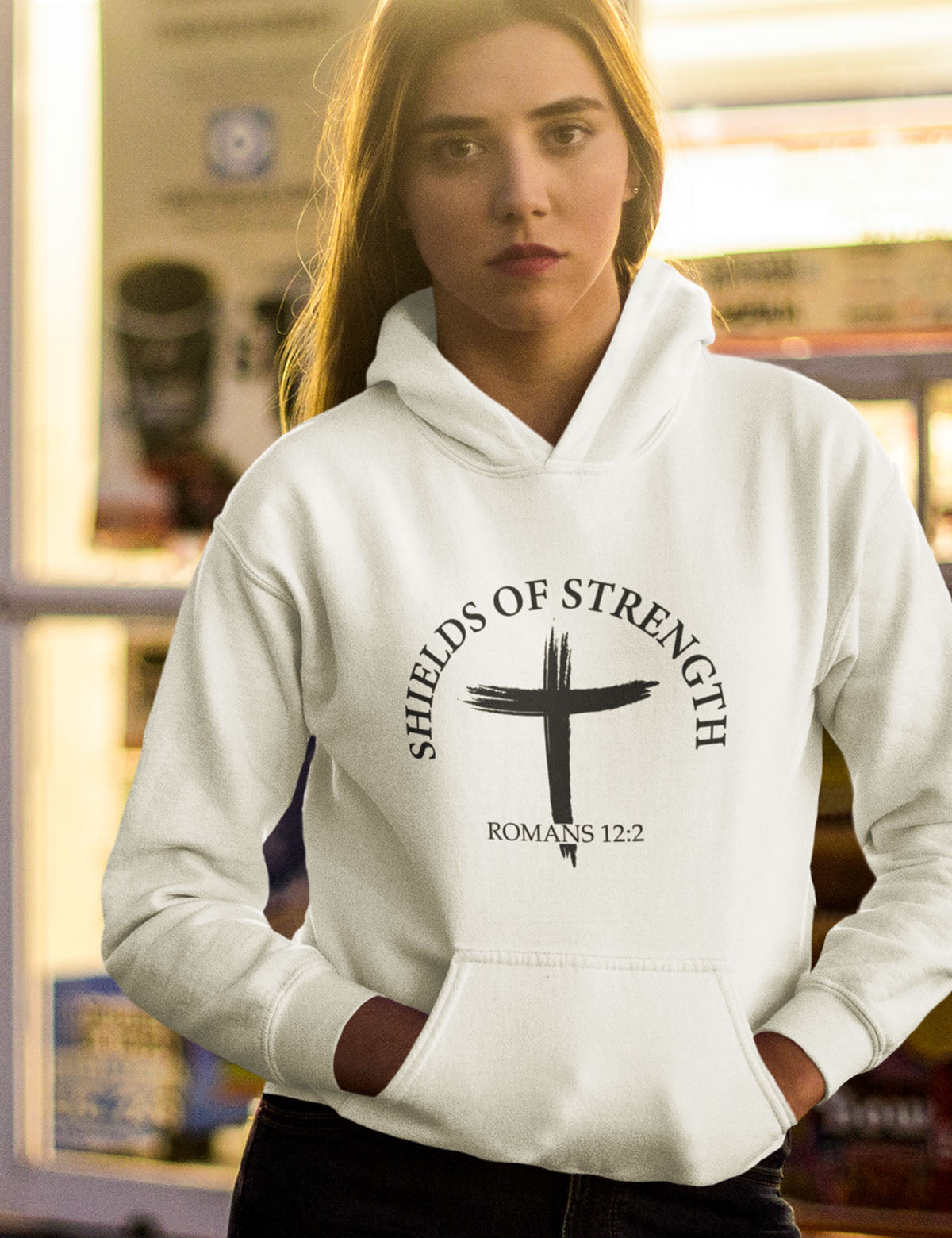 Shields Of Strength Christian Hoodie
