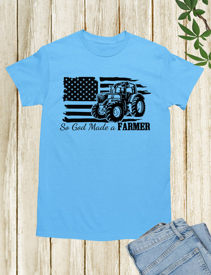 So God Made a Farmer Christian T Shirt
