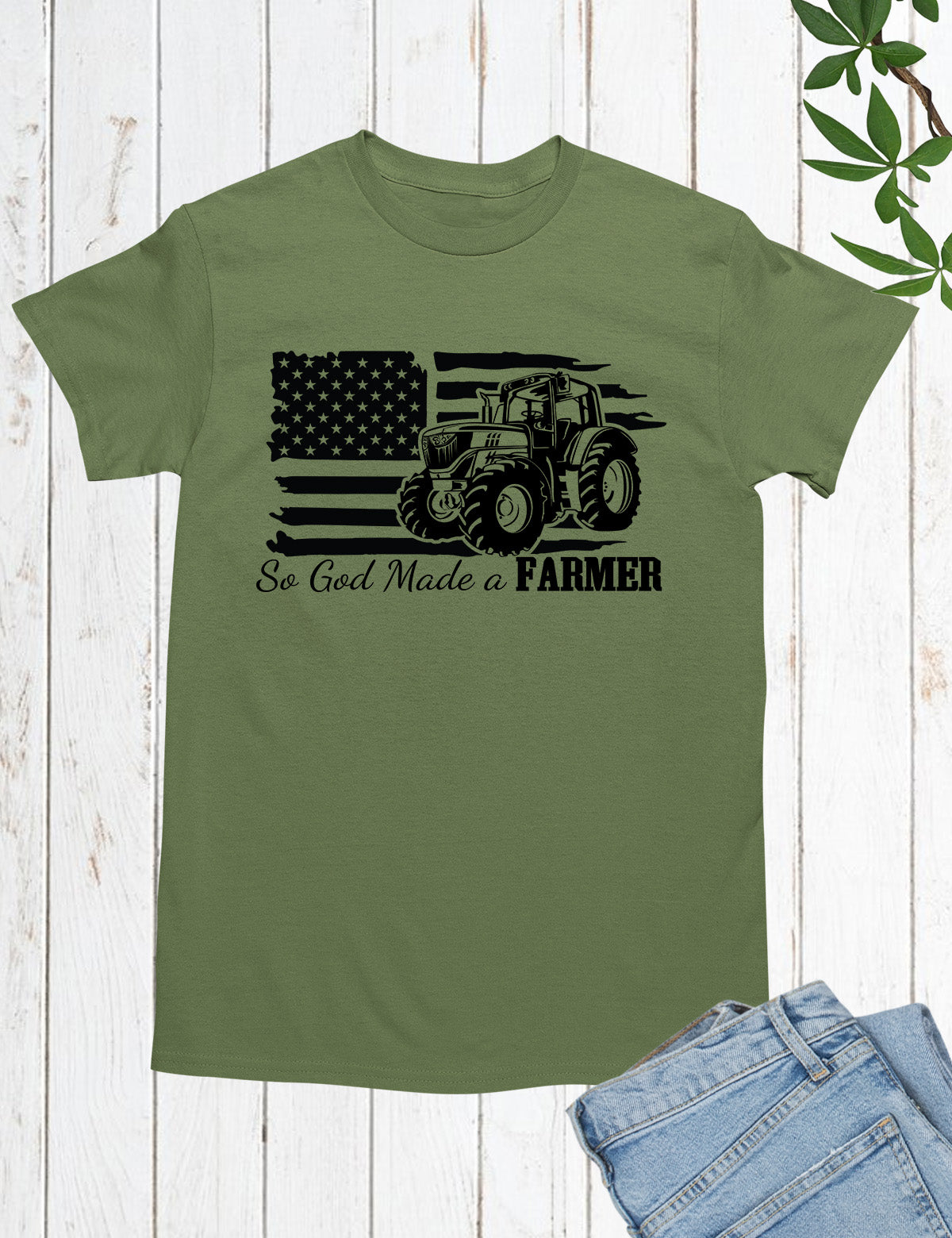 So God Made a Farmer Christian T Shirt