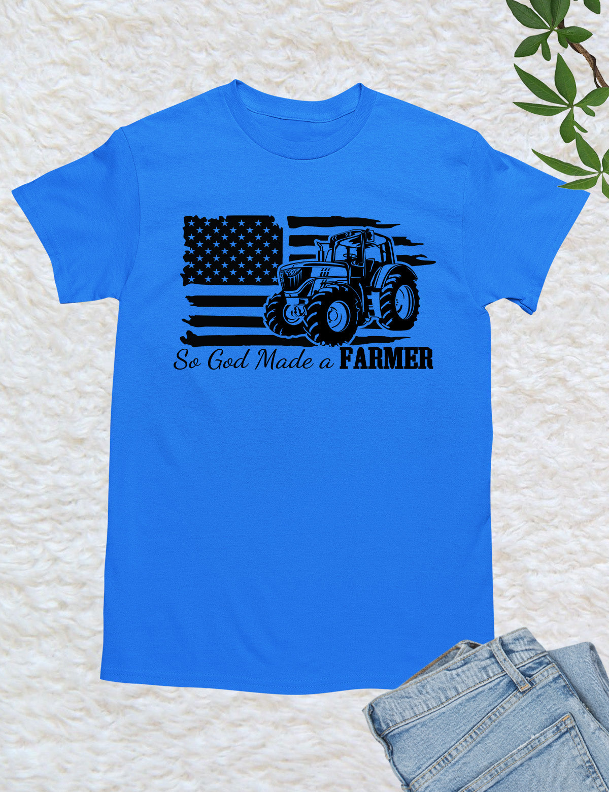 So God Made a Farmer Christian T Shirt