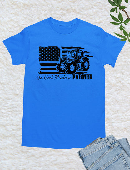 So God Made a Farmer Christian T Shirt