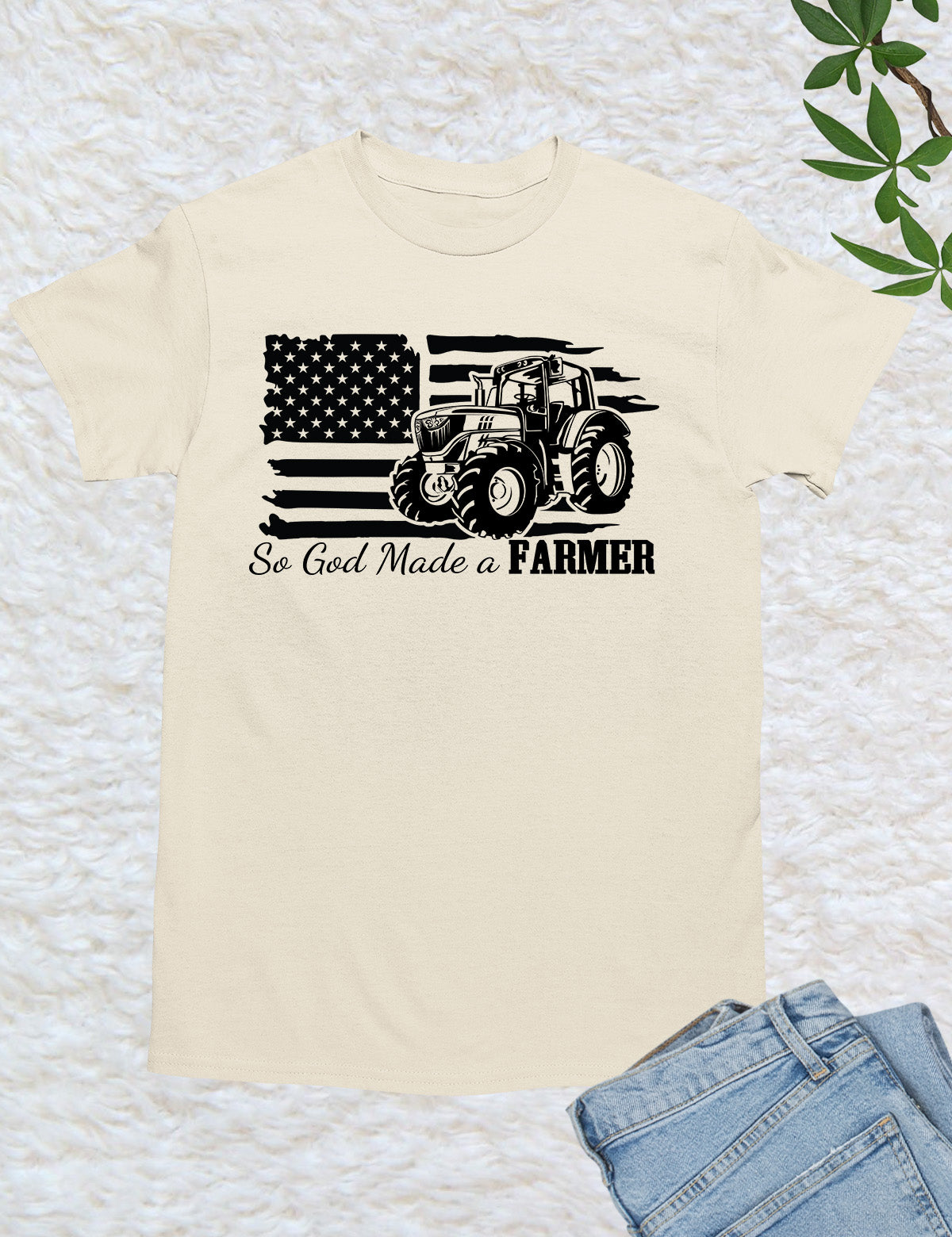 So God Made a Farmer Christian T Shirt
