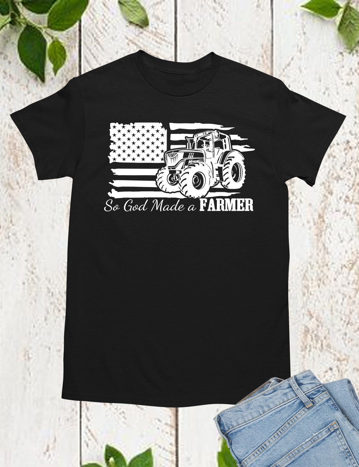 So God Made a Farmer Christian T Shirt
