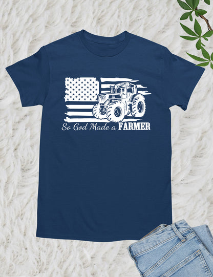 So God Made a Farmer Christian T Shirt