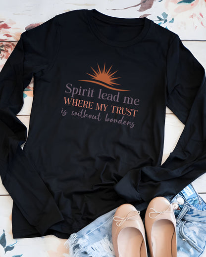 Spirit Religious Long Sleeve Christian Tshirt