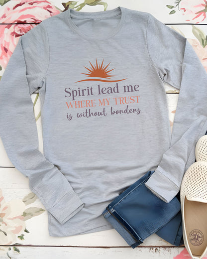 Spirit Religious Long Sleeve Christian Tshirt