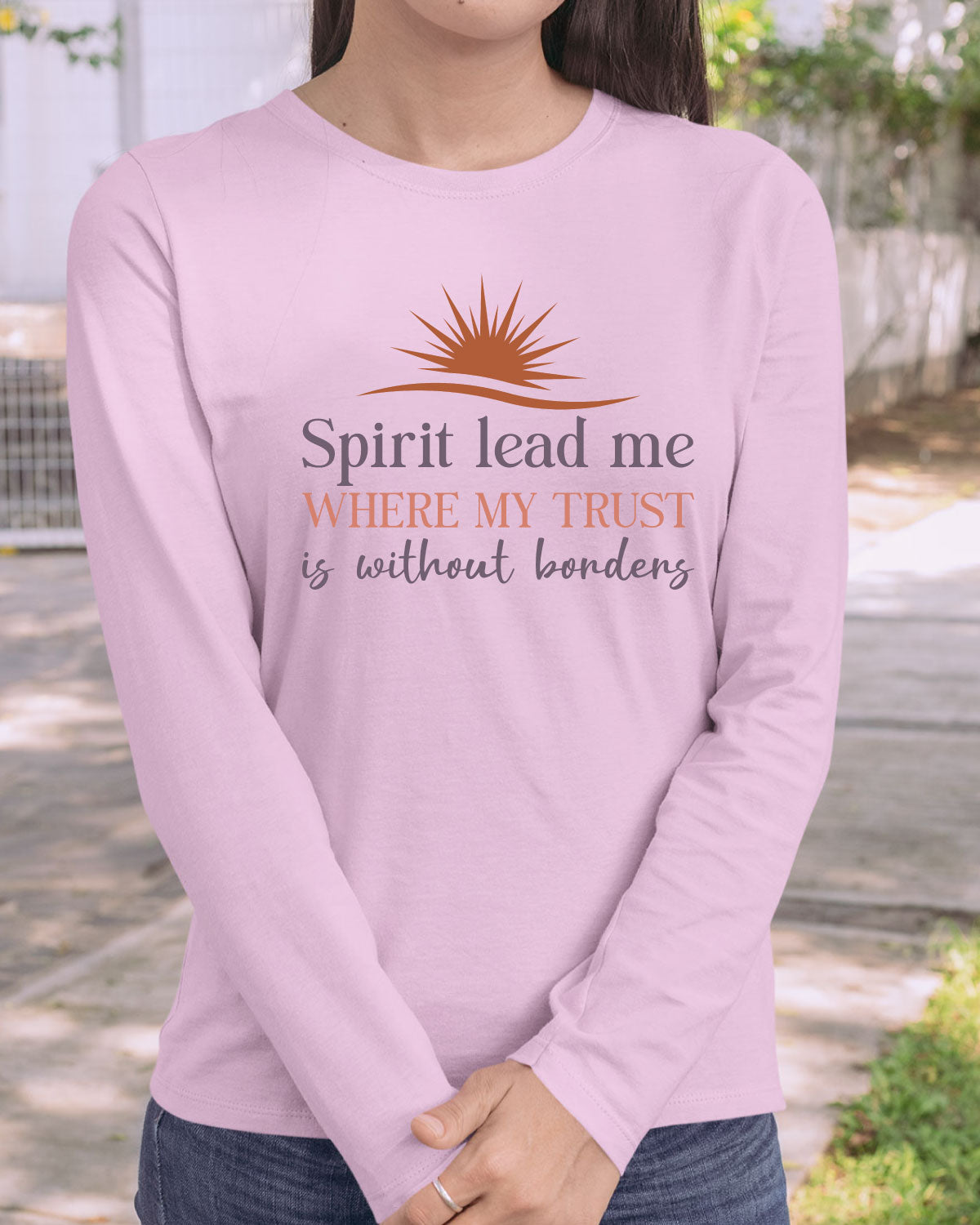 Spirit Religious Long Sleeve Christian Tshirt