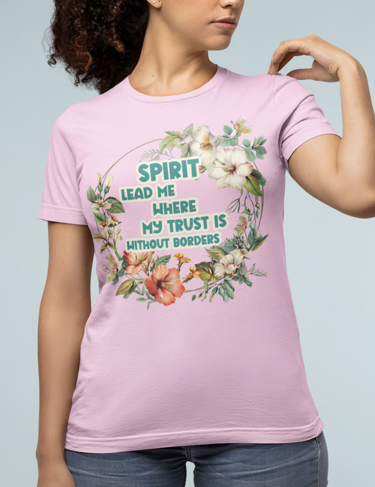 Spirit Leads Me Bible verse T Shirt
