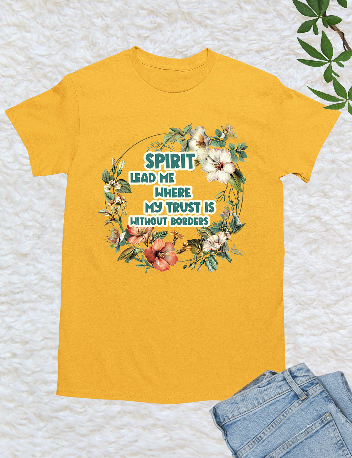 Spirit Leads Me Bible verse T Shirt