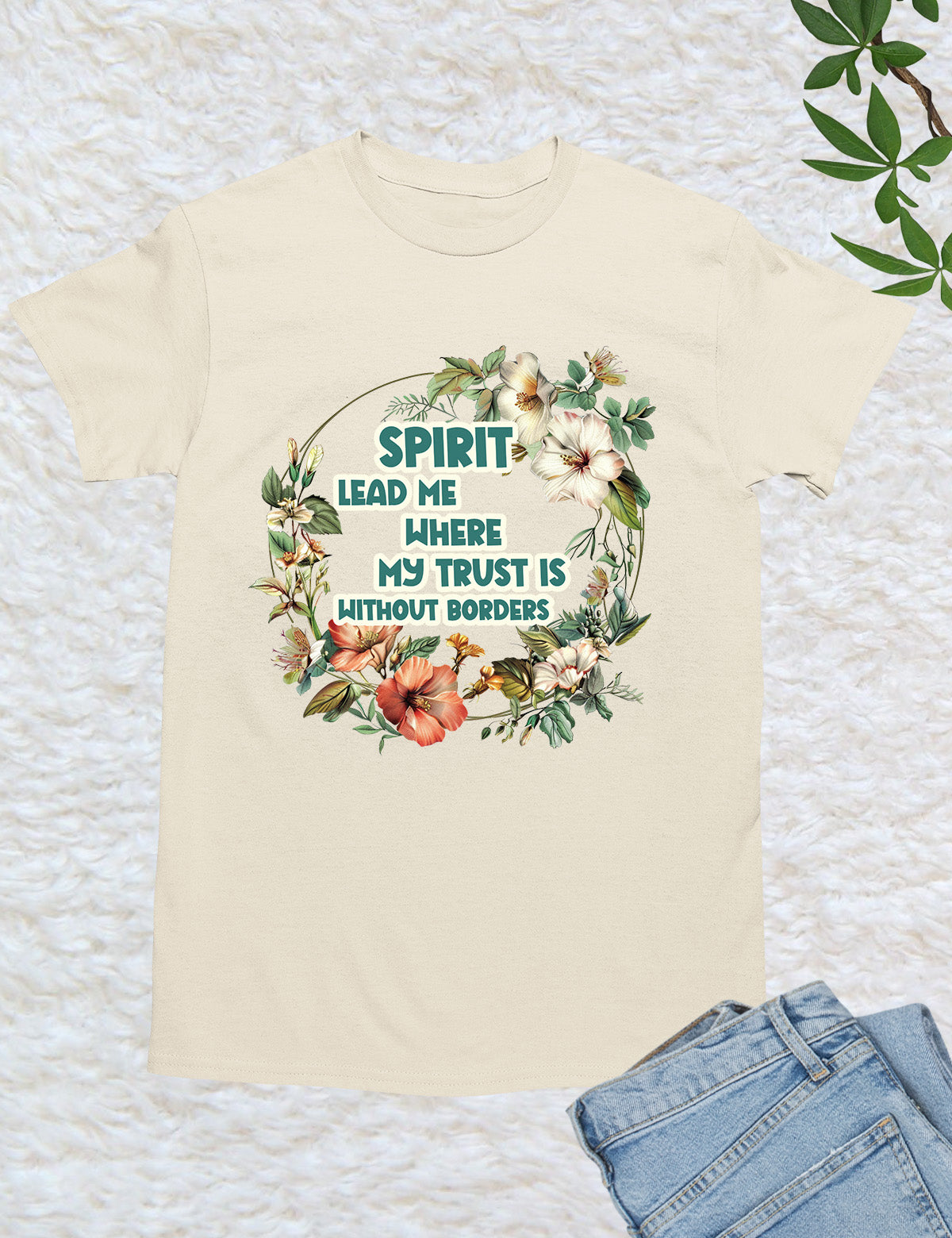 Spirit Leads Me Bible verse T Shirt