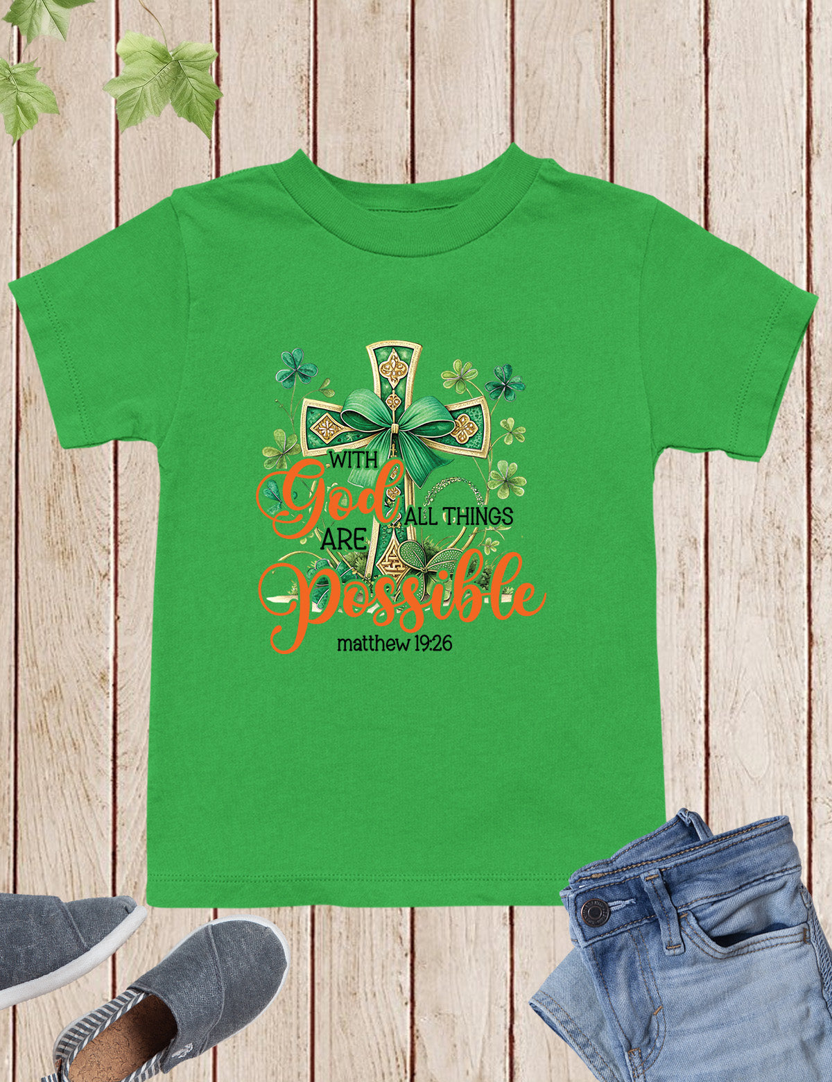 St Patrick’s Day Bible Verse Kids T Shirt