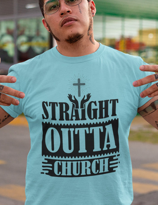 Straight Outta Church Christian T Shirts