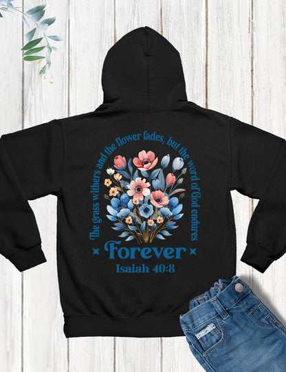 Boho Flower Christian Bible Verse Hoodie