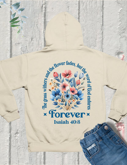 Boho Flower Christian Bible Verse Hoodie