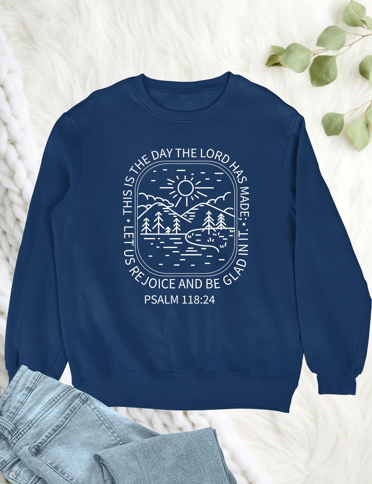 This is The Day Lord has Made Vintage Christian Sweatshirt