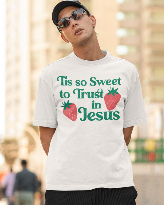 Tis So Sweet to Trust In Jesus Boho Trendy Shirt