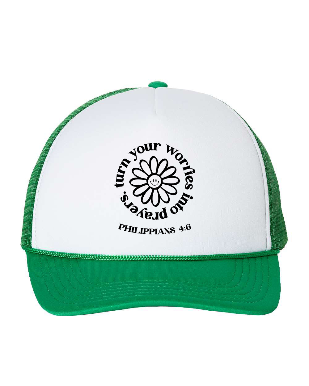 Turn Your Worries into Prayer Cap Trucker Hat