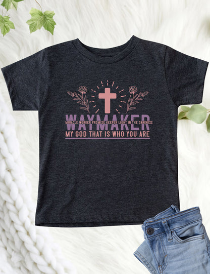 Waymaker Miracle Worker Promise keeper Christian Youth Shirt