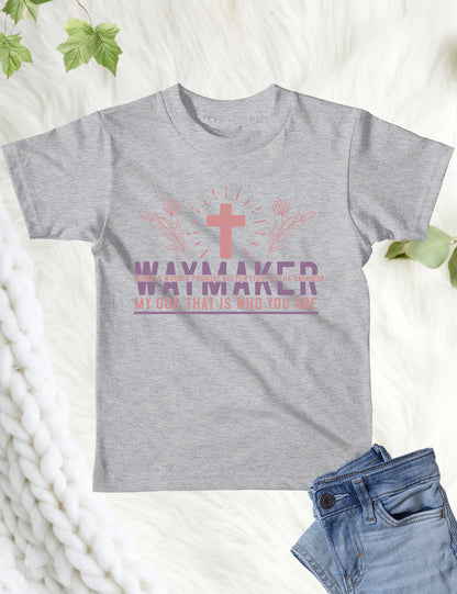 Waymaker Miracle Worker Promise keeper Christian Youth Shirt